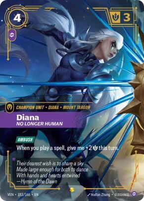 Diana, No Longer Human (Overnumbered) (183/166) - Vendetta Foil