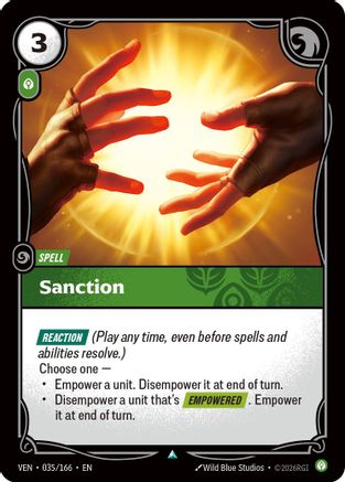 Sanction (035/166) - Vendetta Foil