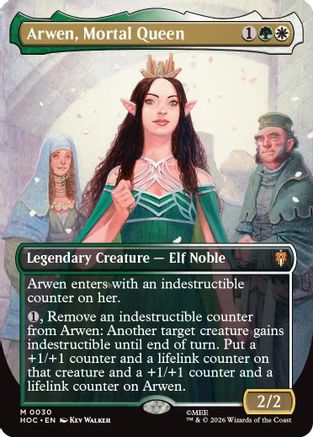 Arwen, Mortal Queen (Borderless) (HOC-030) - The Hobbit: Eternal-Legal