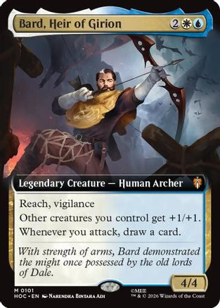 Bard, Heir of Girion (Extended Art) (HOC-101) - The Hobbit: Eternal-Legal Foil