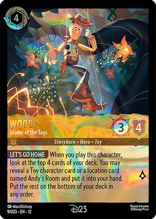 Woody - Leader of the Toys (9) - D23 Promos Holofoil