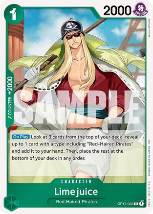Limejuice (OP17-032) - The World's Strongest Warriors Foil