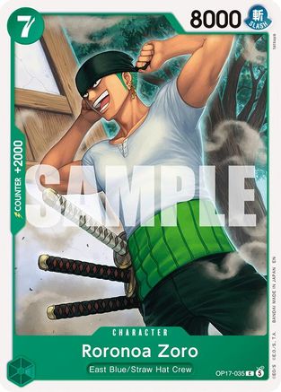 Roronoa Zoro (035) (OP17-035) - The World's Strongest Warriors