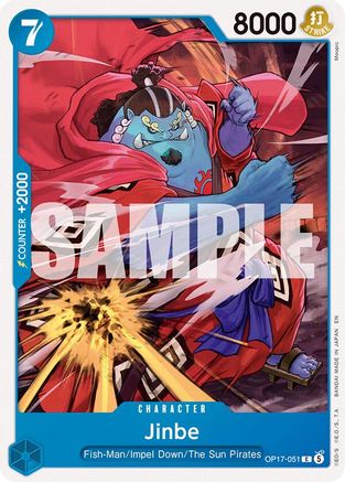 Jinbe (051) (OP17-051) - The World's Strongest Warriors