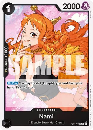 Nami (086) (OP17-086) - The World's Strongest Warriors