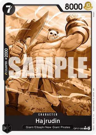 Hajrudin (Pandaman Art) (OP17-088) - The World's Strongest Warriors Foil