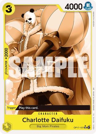 Charlotte Daifuku (Pandaman Art) (OP17-107) - The World's Strongest Warriors Foil