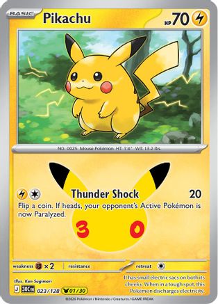 Pikachu (023/128) - ME 30th Celebration Holofoil