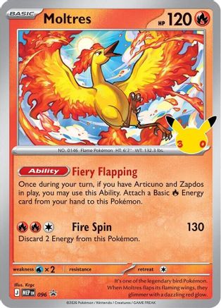 Moltres (30th Celebration) (096) - ME Mega Evolution Promo Holofoil