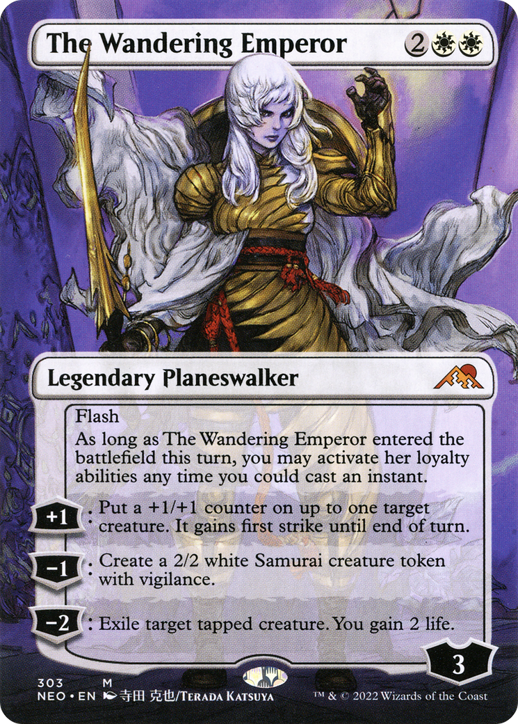 The Wandering Emperor (Borderless) [Kamigawa: Neon Dynasty]