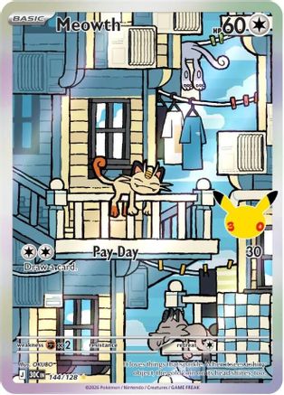 Meowth (144/128) - ME 30th Celebration Holofoil