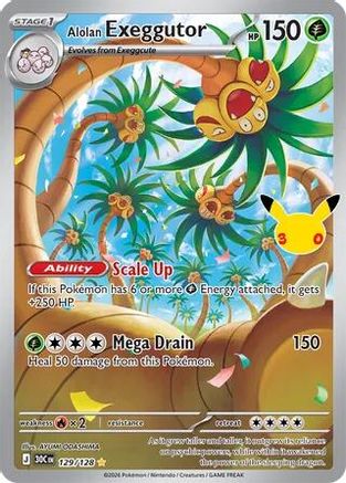 Alolan Exeggutor (129/128) - ME 30th Celebration Holofoil