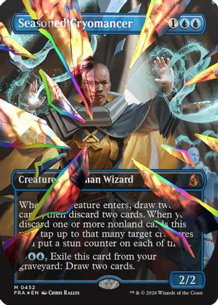 Seasoned Cryomancer (Borderless) (Facet Foil) (0452) (FRA-452) - Reality Fracture Foil