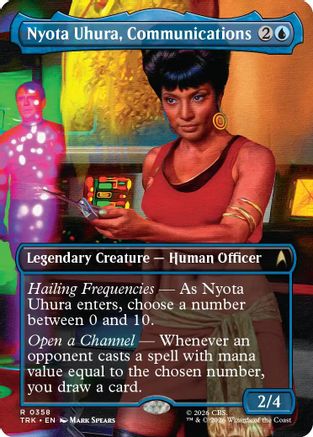 Nyota Uhura, Communications (Borderless) (TRK-358) - Star Trek Foil