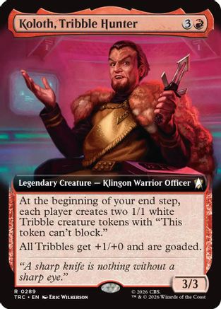Koloth, Tribble Hunter (Extended Art) (TRK-289) - Star Trek