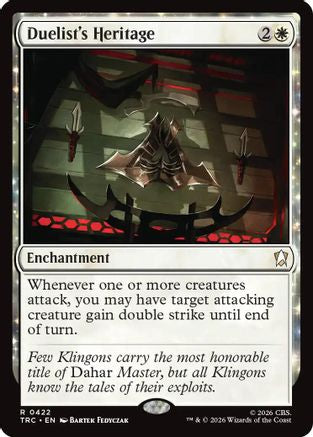 Duelist's Heritage (Surge Foil) (TRC-422) - Commander: Star Trek Foil