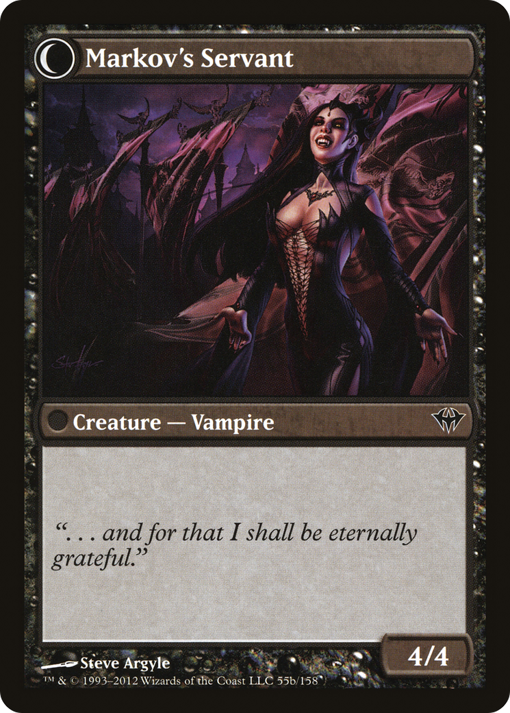 Chosen of Markov // Markov's Servant (DKA-055) - Dark Ascension: (Double Faced Transform)