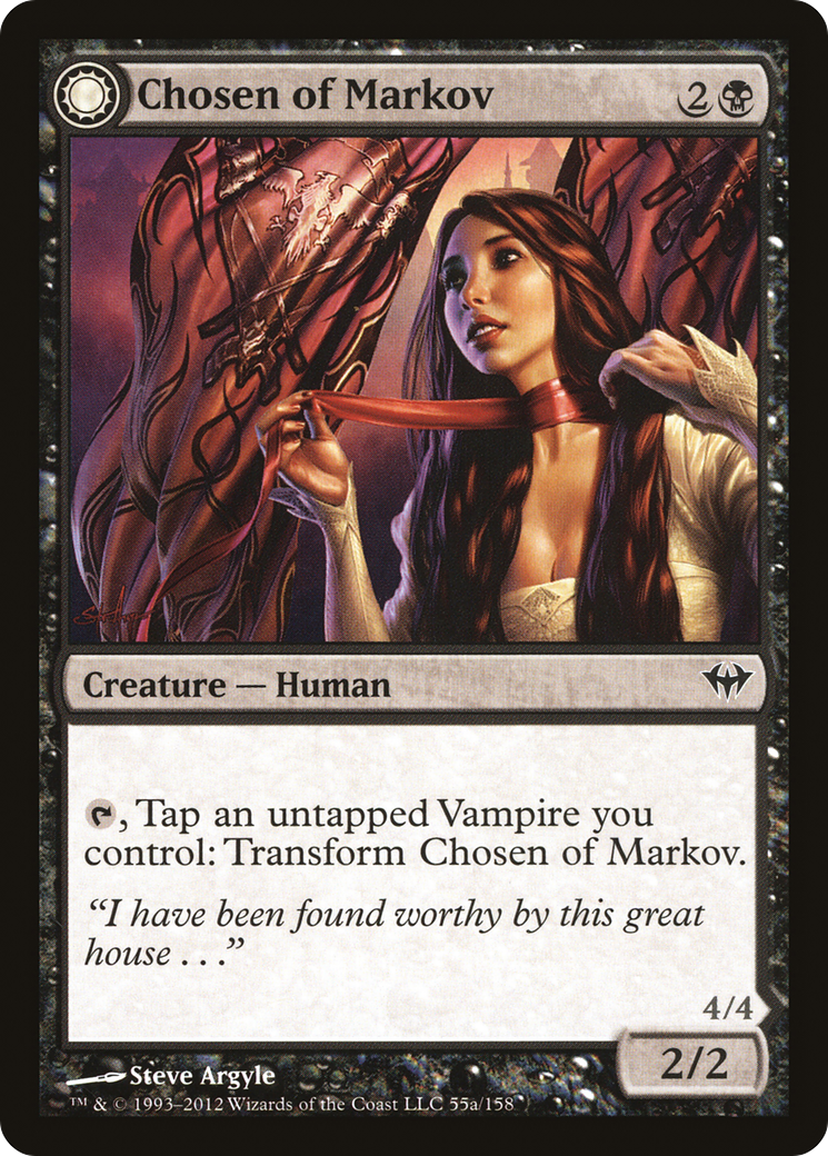 Chosen of Markov // Markov's Servant (DKA-055) - Dark Ascension: (Double Faced Transform)