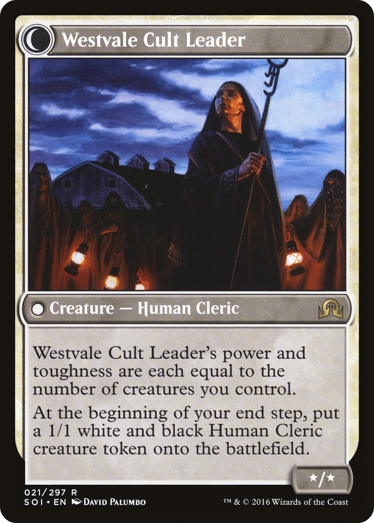 Hanweir Militia Captain // Westvale Cult Leader (SOI-021) - Shadows over Innistrad: (Double Faced Transform)
