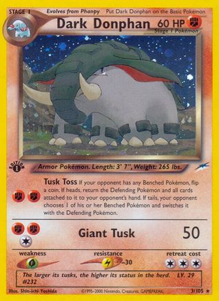 Dark Donphan (3/105) [Neo Destiny Unlimited]