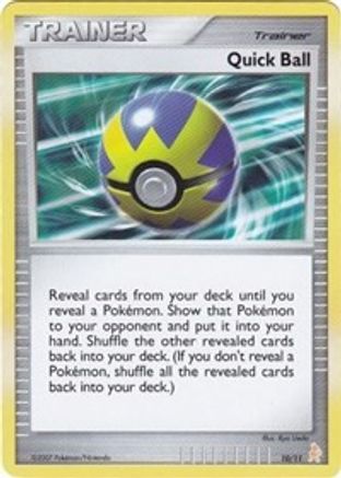 Quick Ball (10/11) [Diamond & Pearl: Trainer Kit - Lucario]