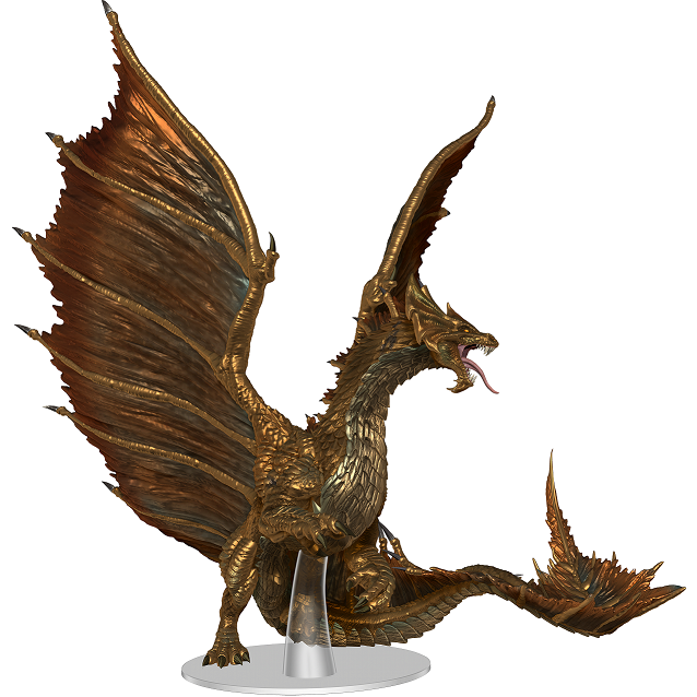 Adult Brass Dragon Premium Figure