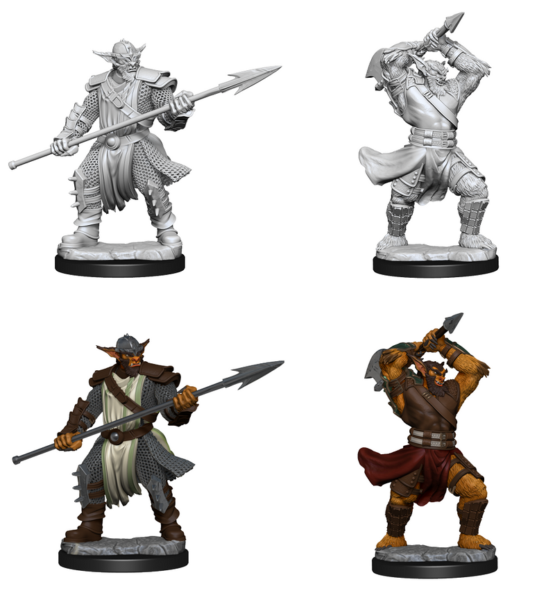 Critical Role Unpainted Miniatures: Bugbear Male Fighter