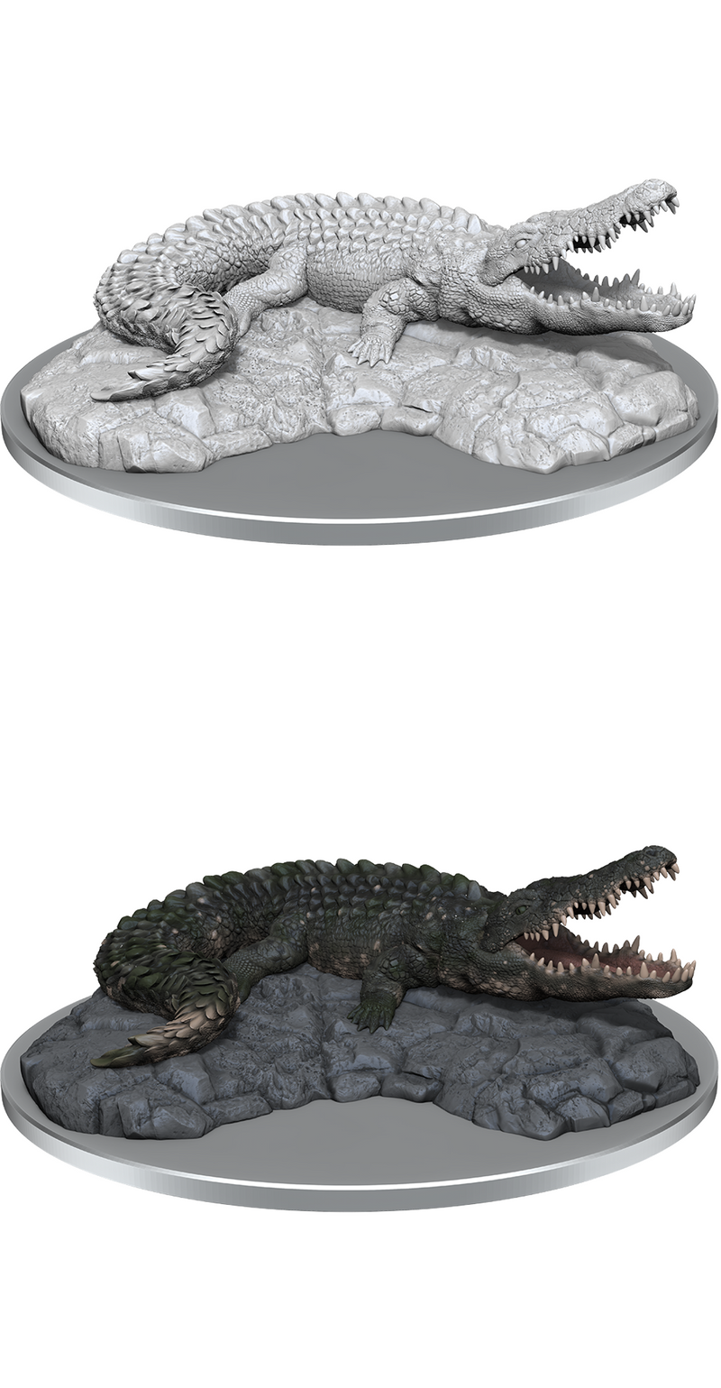WizKids Deep Cuts Unpainted Miniatures: Giant Crocodile