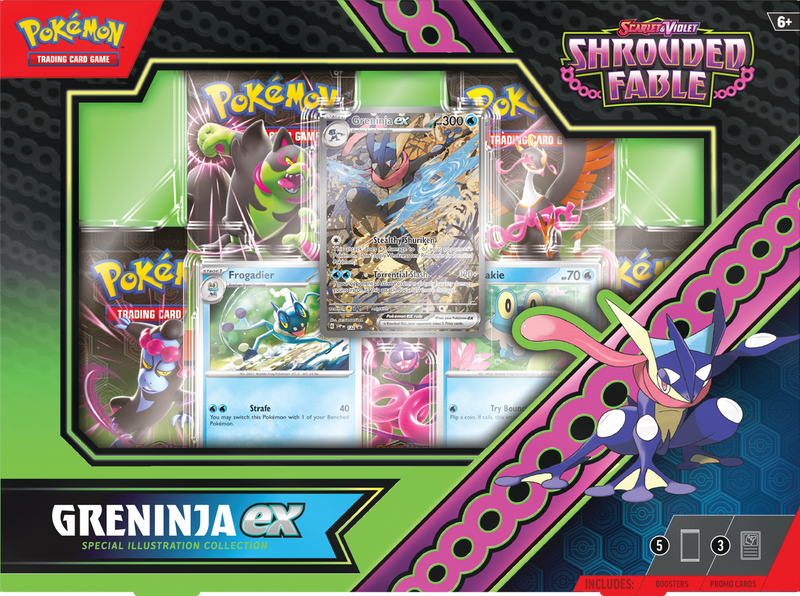 Pokemon Scarlet & Violet - Shrouded Fable Greninja ex Special Illustration Collection