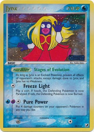 Jynx (28/115) (Stamped) [EX: Unseen Forces]
