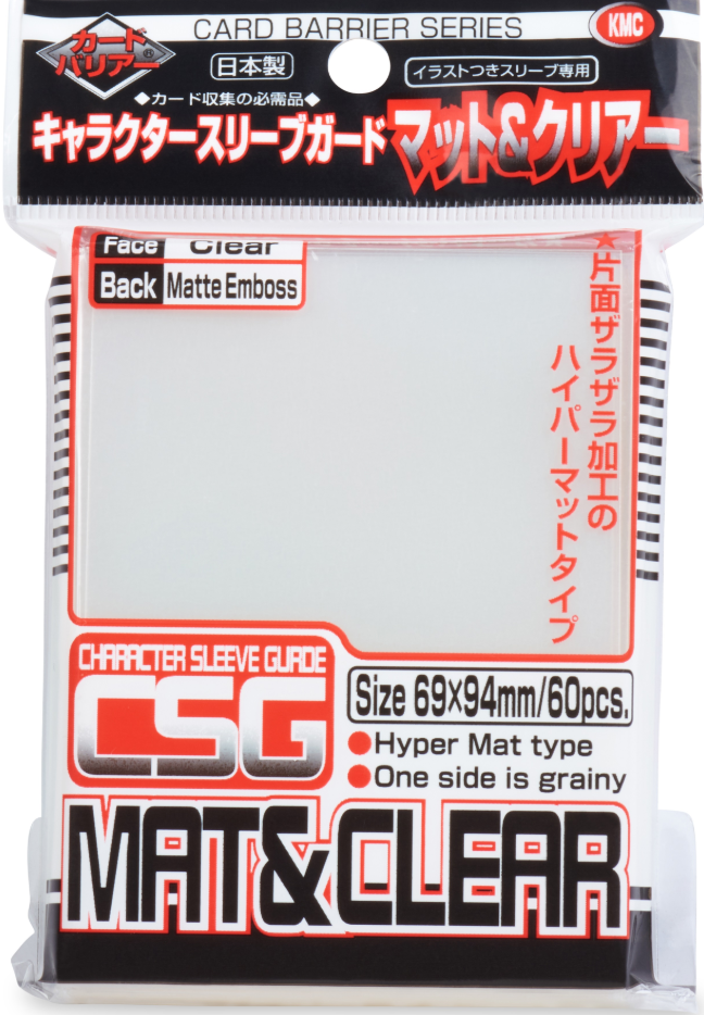 KMC - Character Guard Sleeves - Clear Matte