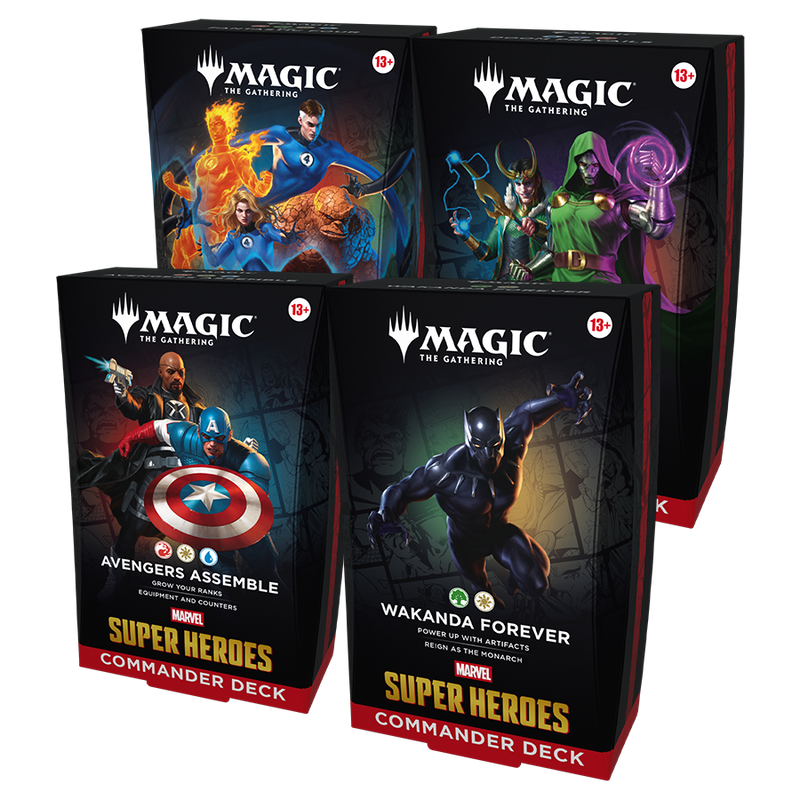 Magic: The Gathering - Marvel Super Heroes Commander Decks ( Set of 4 )