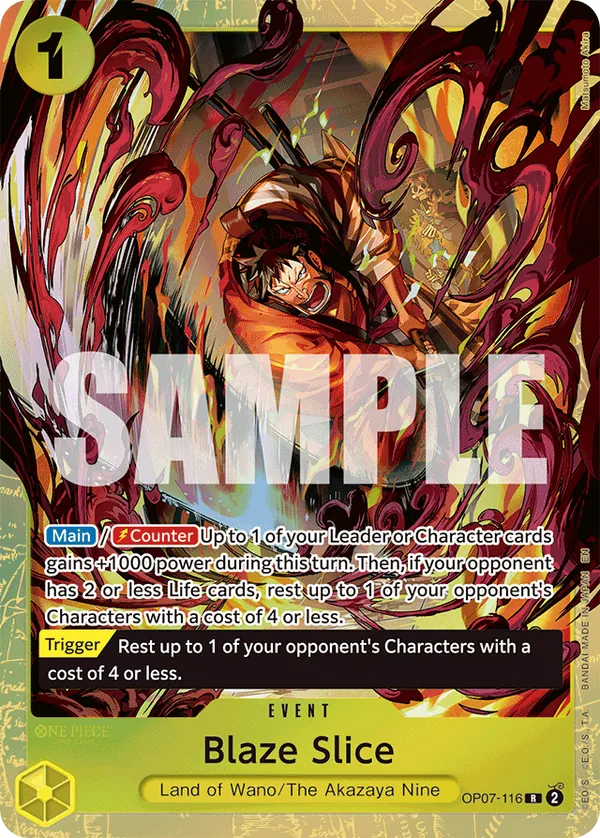 Blaze Slice (OP07-116) - One Piece Promotion Cards Foil