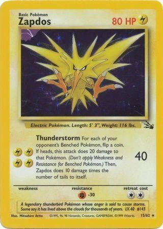 Zapdos (15/62) [Fossil Unlimited]