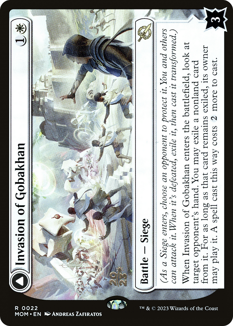 Invasion of Gobakhan // Lightshield Array [March of the Machine Prerelease Promos]