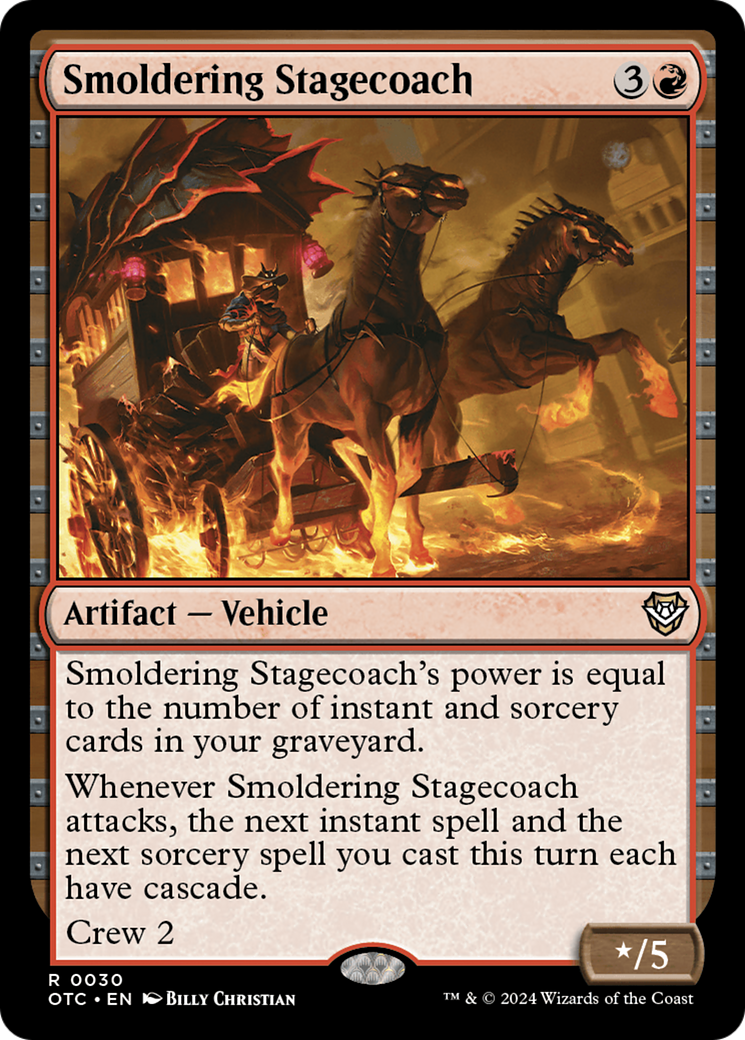 Smoldering Stagecoach [Outlaws of Thunder Junction Commander]