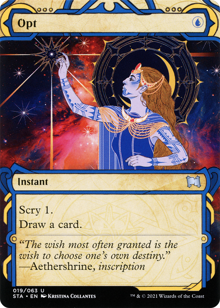 Opt (STA-019) - Strixhaven Mystical Archive: (Showcase) (Borderless)