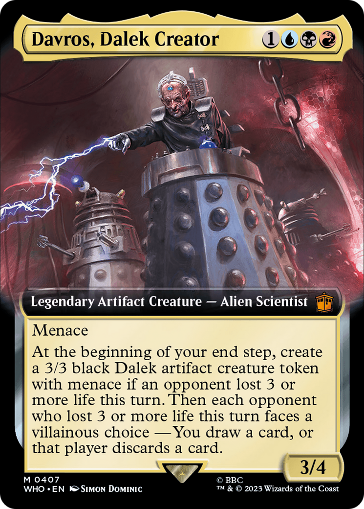 Davros, Dalek Creator (WHO-407) - Doctor Who: (Extended Art) Foil