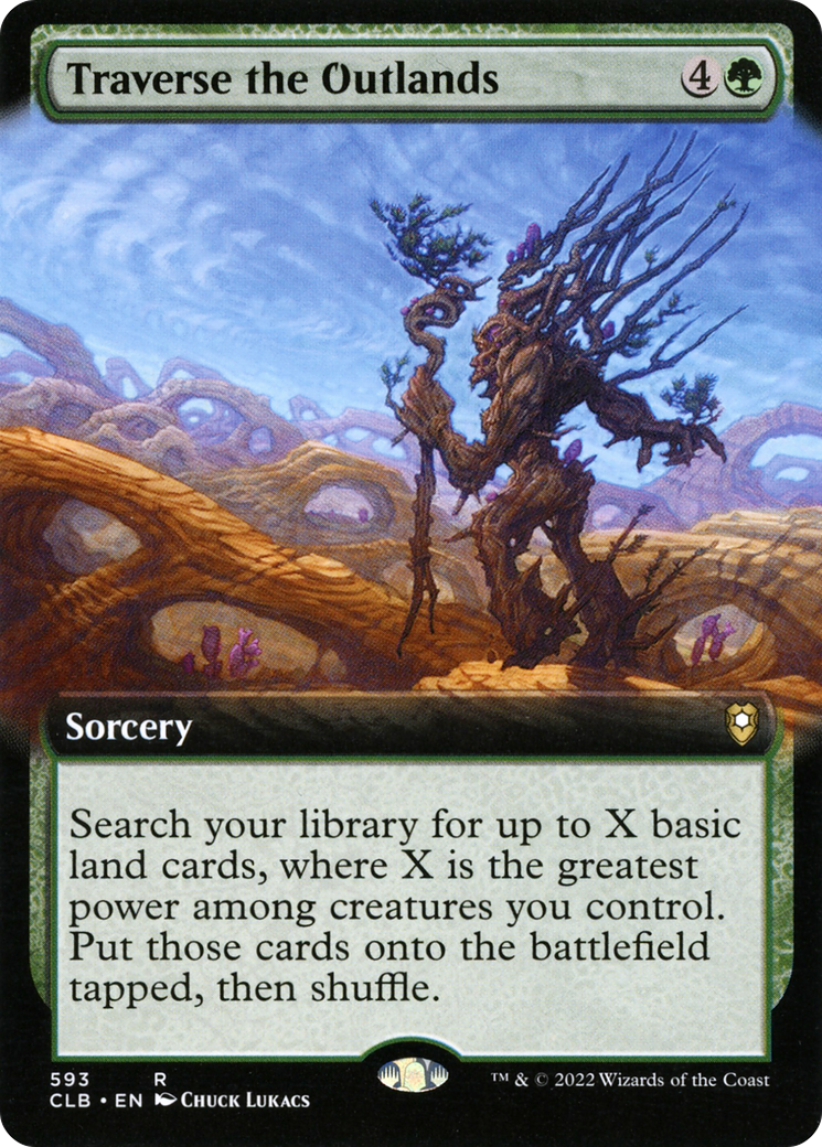Traverse the Outlands (Extended Art) [Commander Legends: Battle for Baldur's Gate]