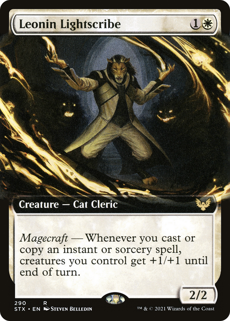 Leonin Lightscribe (Extended Art) [Strixhaven: School of Mages]