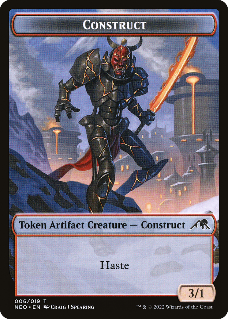 Construct Token (006) [Kamigawa: Neon Dynasty Tokens]