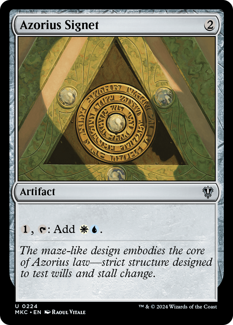 Azorius Signet [Murders at Karlov Manor Commander]