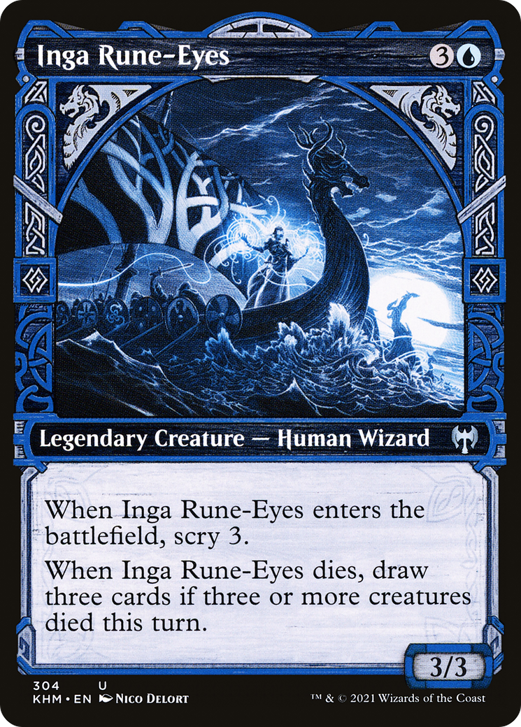 Inga Rune-Eyes (KHM-304) - Kaldheim: (Showcase)