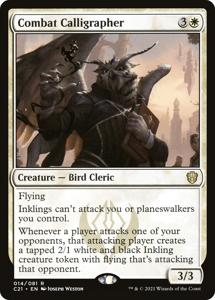 Combat Calligrapher [Commander 2021]