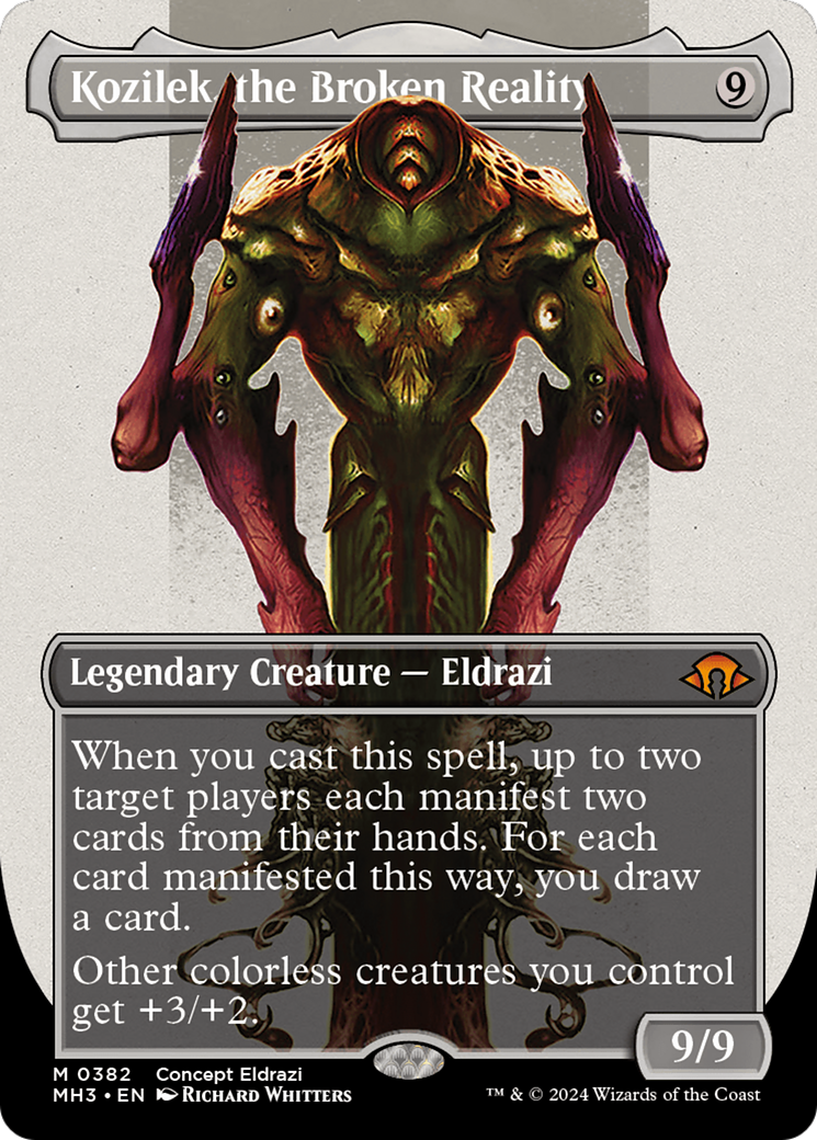 Kozilek, the Broken Reality (MH3-382) - Modern Horizons 3 (Borderless)