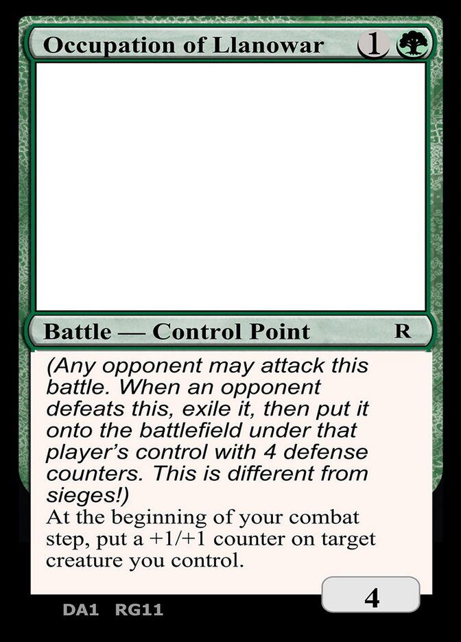 Occupation of Llanowar [Unknown Event]
