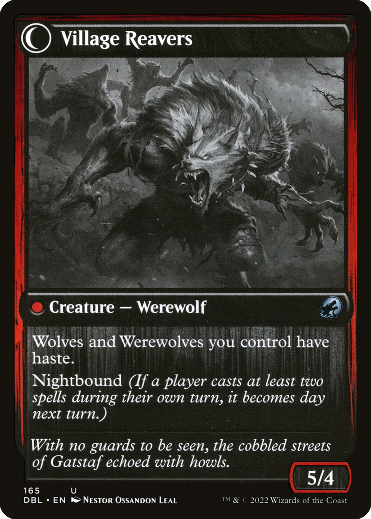 Village Watch // Village Reavers (DBL-165) - Innistrad: Double Feature: (Double Faced Transform) Foil