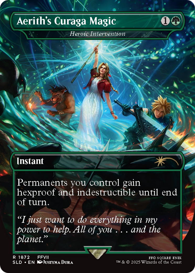 Aerith's Curaga Magic - Heroic Intervention [Secret Lair Drop Series]