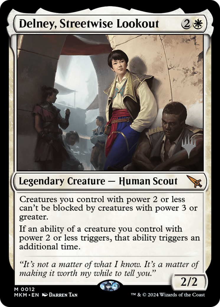 Delney, Streetwise Lookout (Promo Pack) [Murders at Karlov Manor Promos]