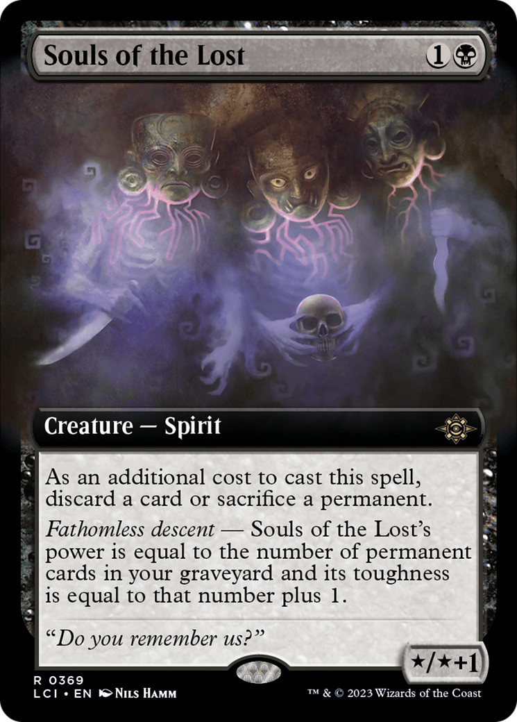 Souls of the Lost (LCI-369) - The Lost Caverns of Ixalan: (Extended Art) Foil